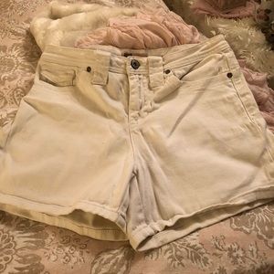 Faded Glory white stretch Jean shorts